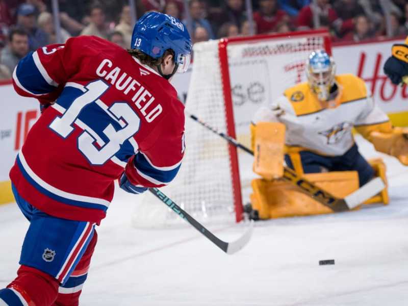Cole Caufield sauve le Canadien face aux&nbsp;Prédateurs